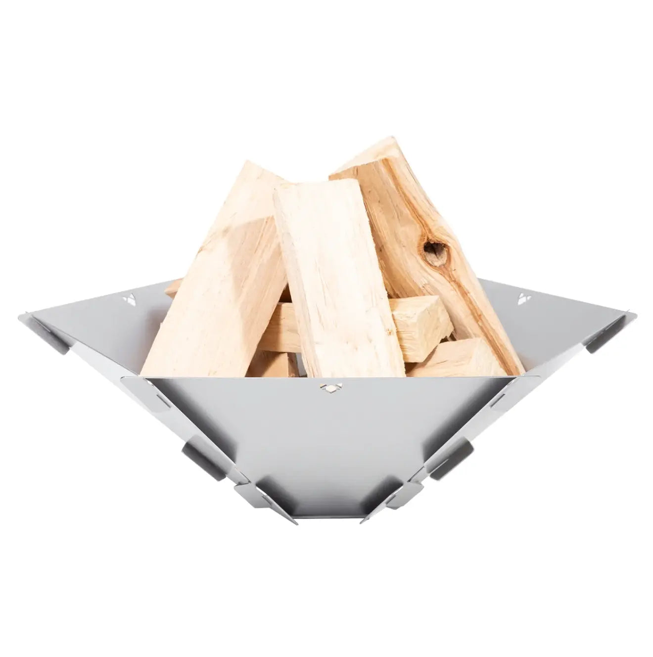 Fennek Hexagon mit Tasche – Steckbare Feuerschale für Camping, Garten & Lagerfeuer