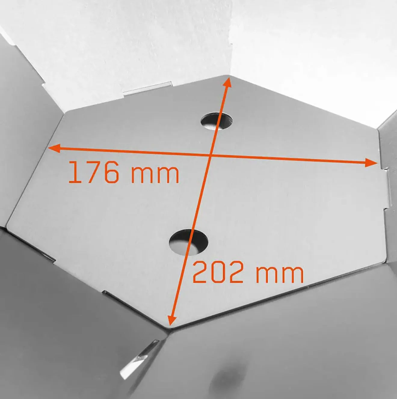 Fennek Hexagon mit Tasche – Steckbare Feuerschale für Camping, Garten & Lagerfeuer