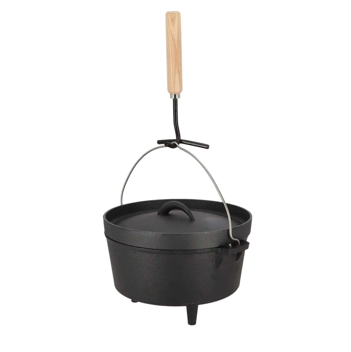 Dutch Oven 10” – Gusseisen Schmortopf für Lagerfeuer, Grill & Outdoor-Küche