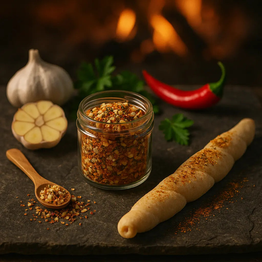 Feuer & Knoblauch – Stockbrot-Gewürzmischung (50g)