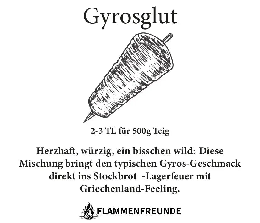 Gyrosglut – Stockbrot-Gewürzmischung (50g)