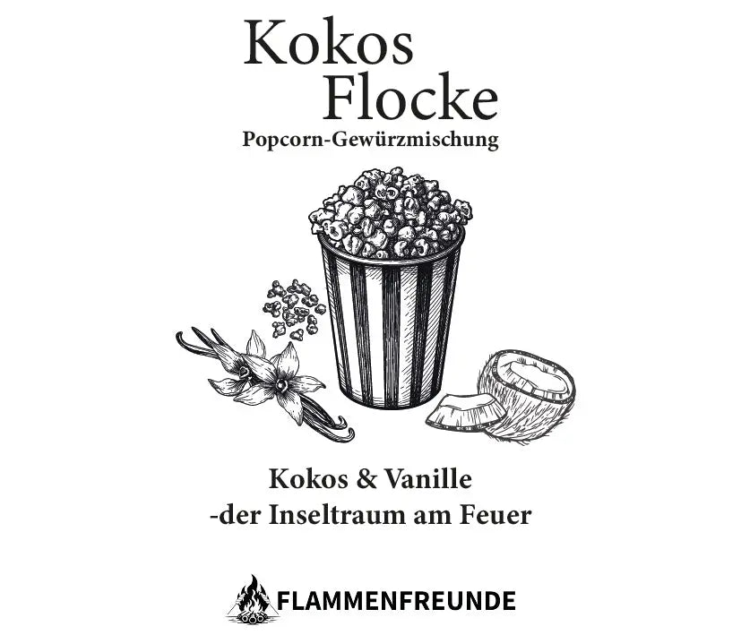 Kokosflocke – Popcorn-Gewürzmischung (50g)