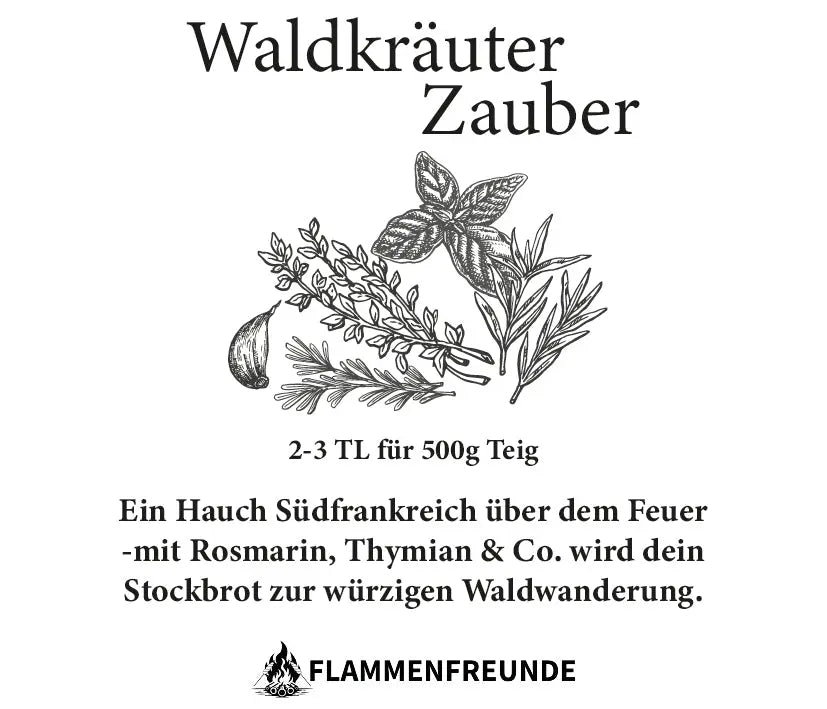 Waldkräuter-Zauber – Stockbrot-Gewürzmischung (50g)