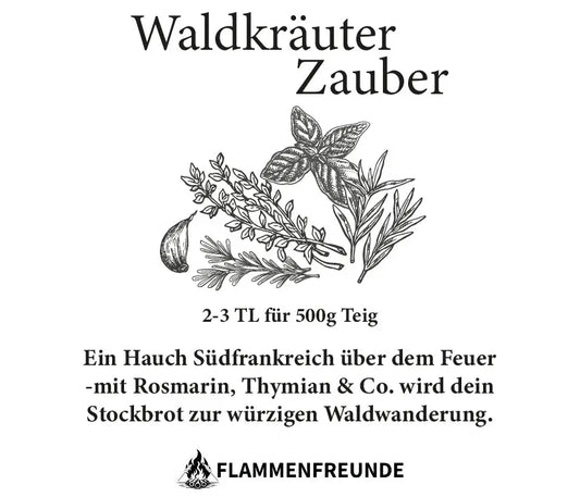 Waldkräuter-Zauber – Stockbrot-Gewürzmischung (50g)