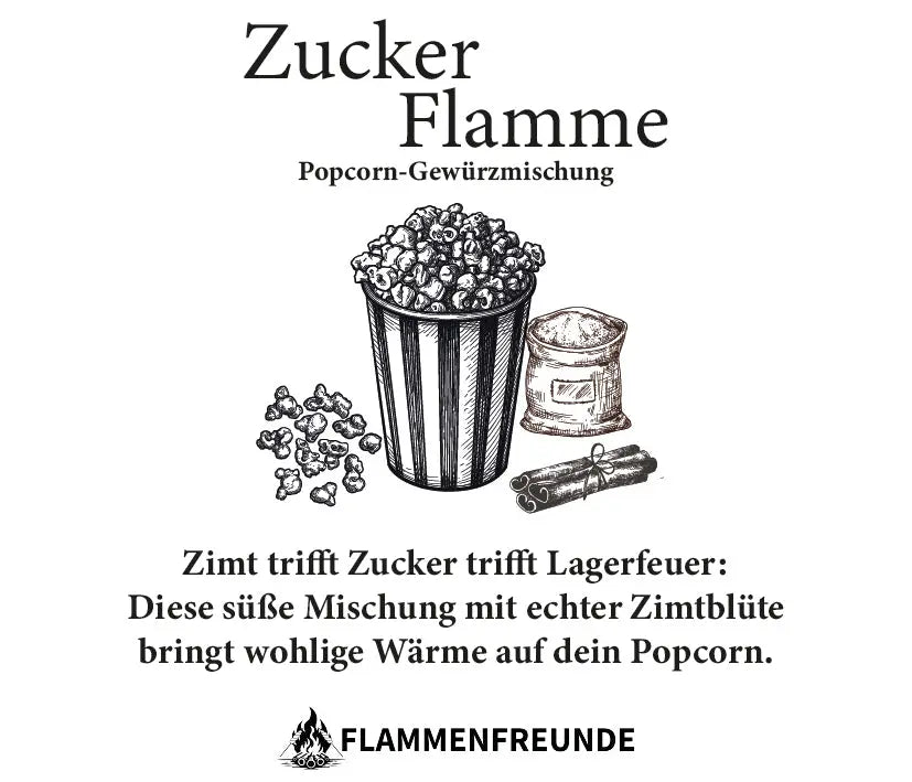 Zuckerflamme – Popcorn-Gewürzmischung (50g)