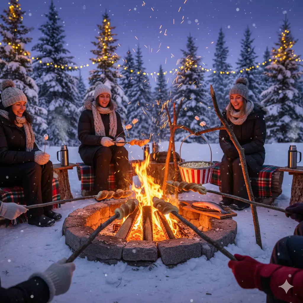Wintergrillen am Lagerfeuer: So trotzt du der Kälte