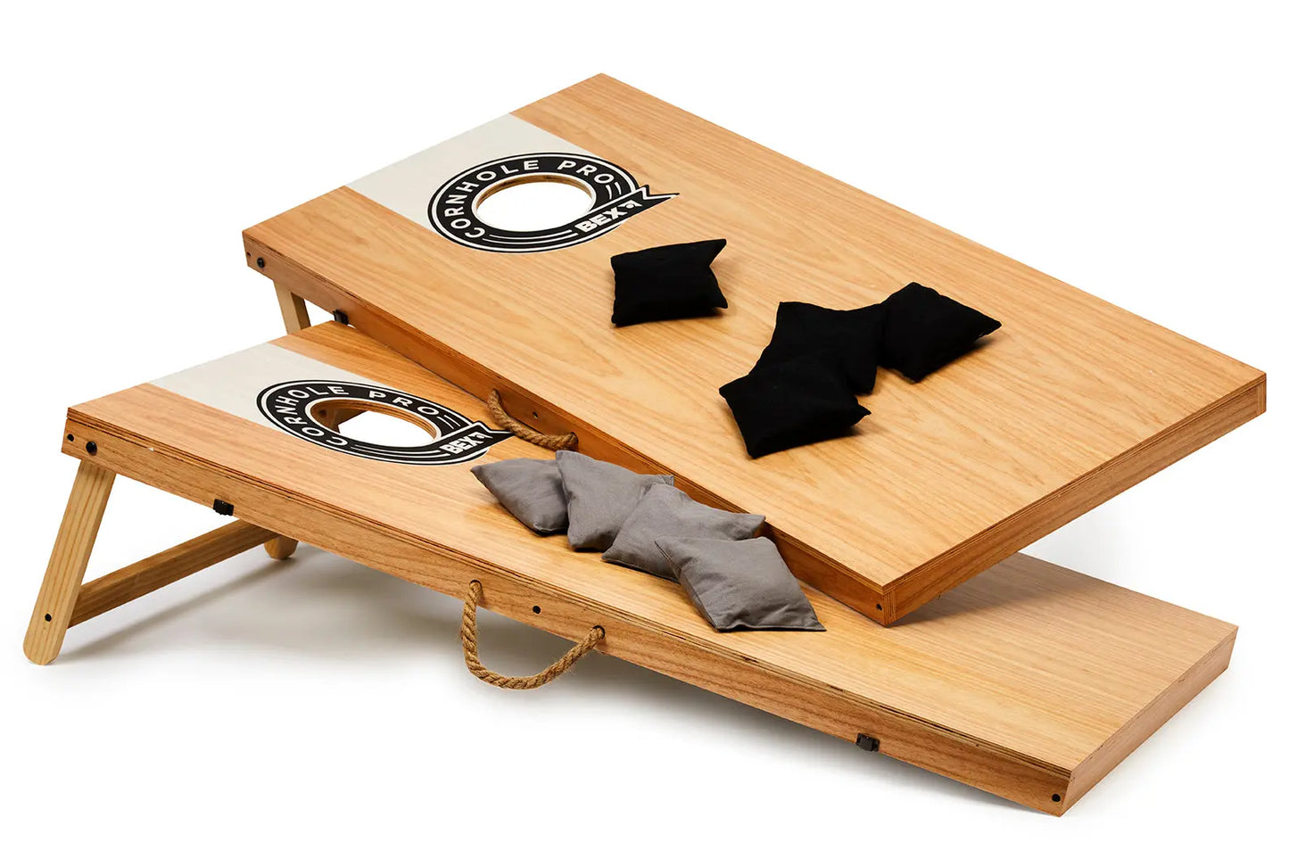 Cornhole PRO Set – Turniergröße Wurfspiel für Garten & Outdoor