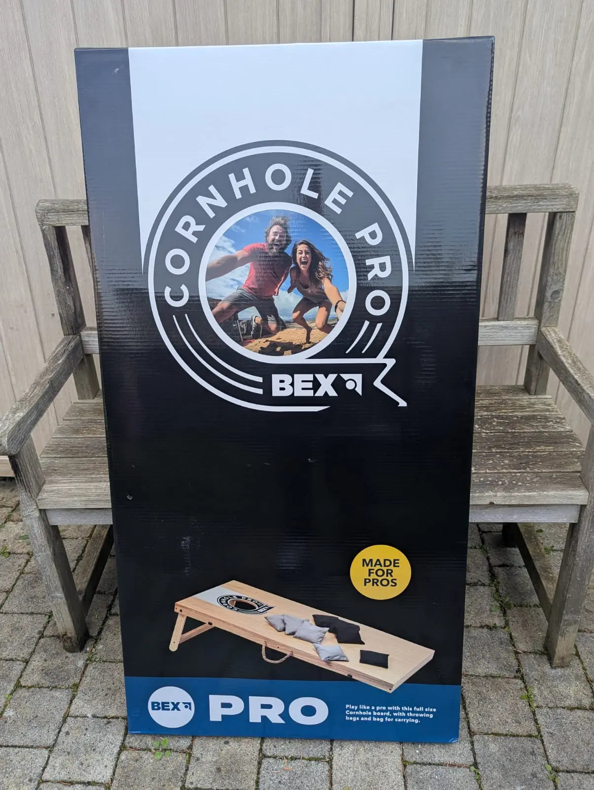 Cornhole PRO Set – Turniergröße Wurfspiel für Garten & Outdoor