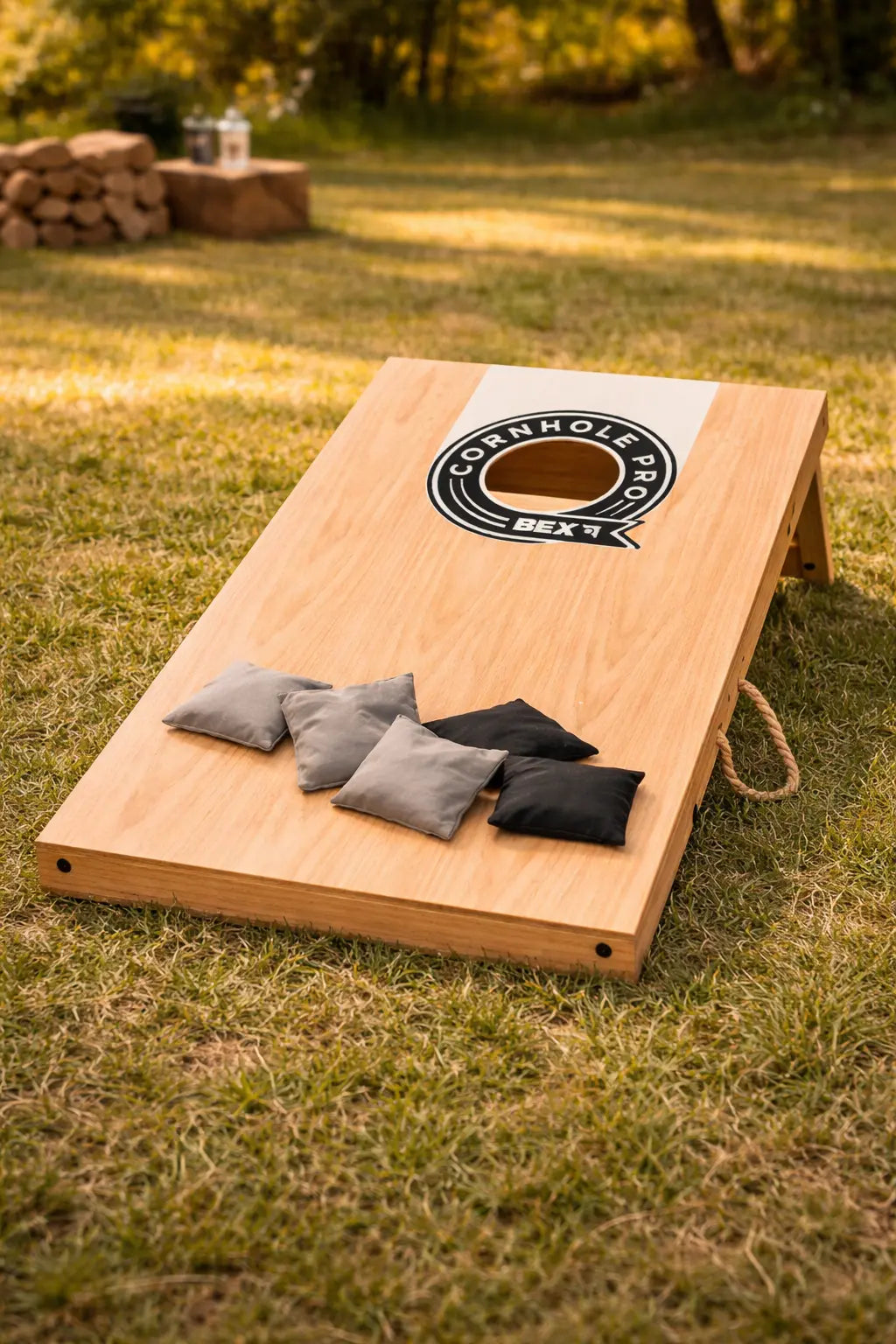 Cornhole PRO Set – Turniergröße Wurfspiel für Garten & Outdoor