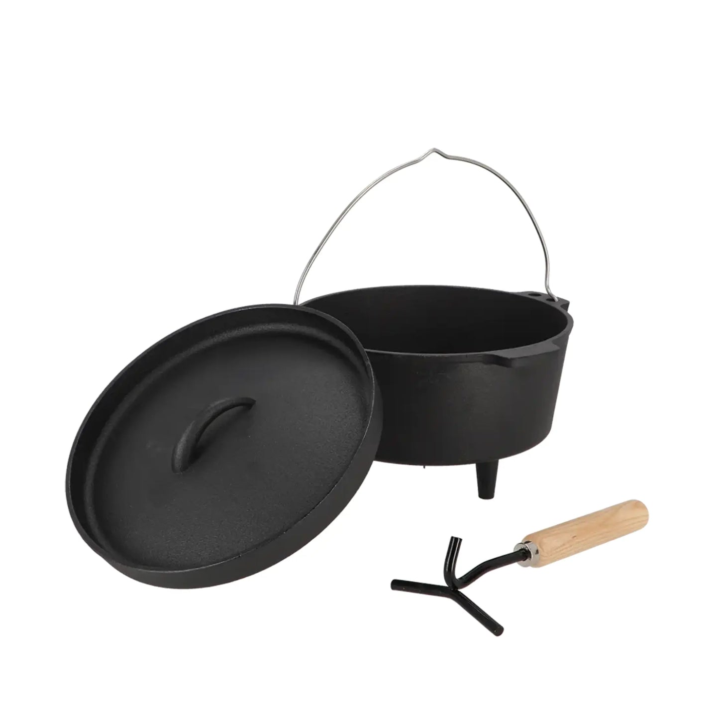 Dutch Oven 10” – Gusseisen Schmortopf für Lagerfeuer, Grill & Outdoor-Küche