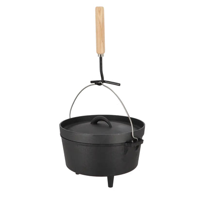 Dutch Oven 10” – Gusseisen Schmortopf für Lagerfeuer, Grill & Outdoor-Küche
