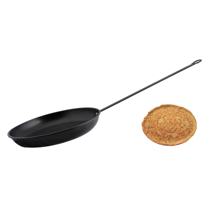 Pfannkuchen Pfanne für Lagerfeuer – Karbonstahl Outdoor Pfanne