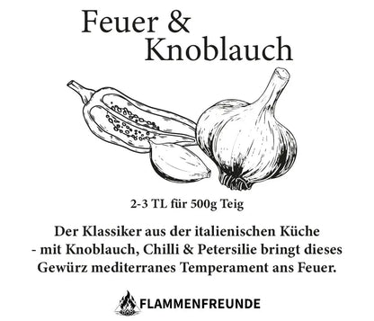 Feuer & Knoblauch – Stockbrot-Gewürzmischung (50g)