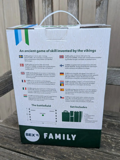 Kubb Spiel (Wikingerschach) – Outdoor Spiel für Garten & Lagerfeuer