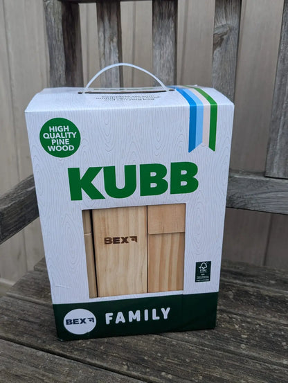 Kubb Spiel (Wikingerschach) – Outdoor Spiel für Garten & Lagerfeuer
