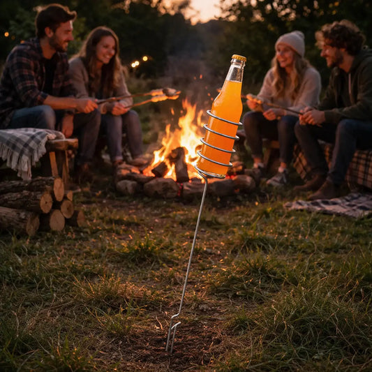 Flaschenhalter für Garten & Lagerfeuer